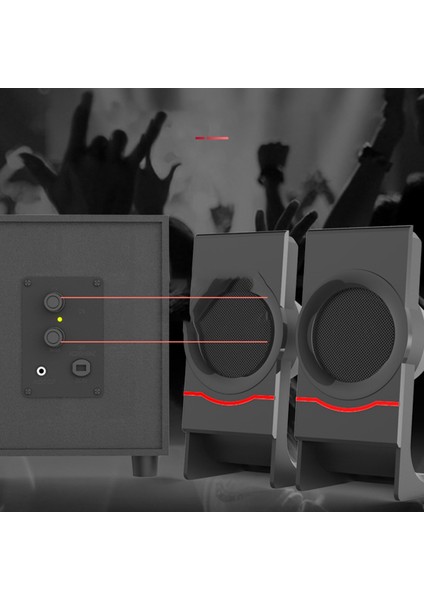 Bilgisayar Hoparlörleri Ahşap 2.1 Multimedya Subwoofer Bluetooth Ses USB Dizüstü Bilgisayar Hoparlörleri Bluetooth +3.5mm Bağlantı (Yurt Dışından) fırsatları