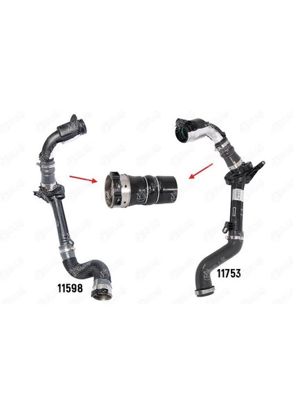 IBR-11599 Turbo Hortumu Küçük Plastik Parça Hariç Megan...
