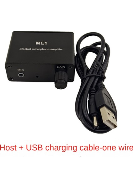 3.5mm Me1 Kondenser Mikrofon Kulaklık Amplifikatörü Ses Preamplifikatörü Karıştırma Kartı (Yurt Dışından)
