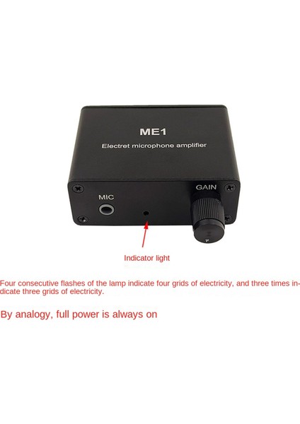 3.5mm Me1 Kondenser Mikrofon Kulaklık Amplifikatörü Ses Preamplifikatörü Karıştırma Kartı (Yurt Dışından)