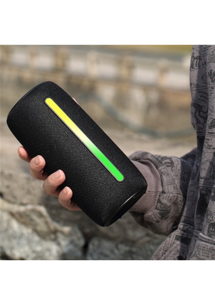 F26 Tws Kablosuz Bluetooth 5.3 10W Taşınabilir Hoparlör Yüksek Güçlü Hoparlör Rgb Renkli Işık Subwoofer 360 Stereo Surround (Yurt Dışından)