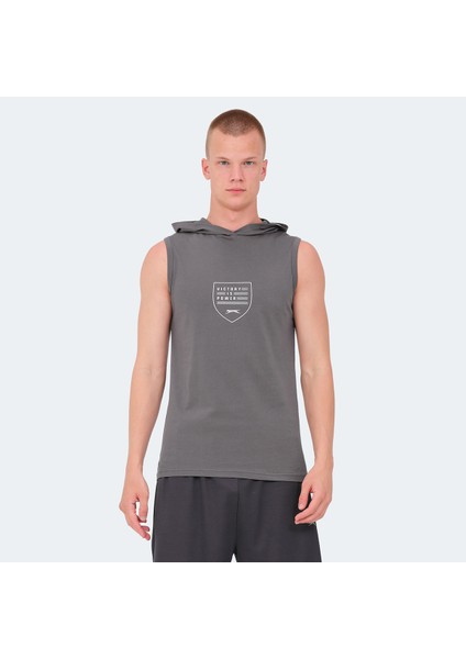 VERSIO Erkek Tişört Koyu Gri