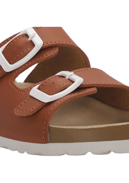 KREKA Unisex Çocuk Terlik Taba