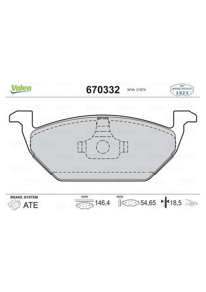 VAL-670332 GDB1357 Ön Balata Golf Iv Bora 97-6.05 Polo ...