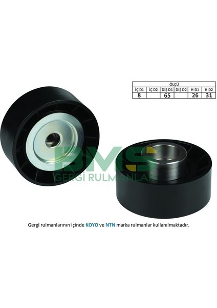 BMS-243 Alternatör Gergi Rulmanı Boxer-Jumper-Ducato-Mond...