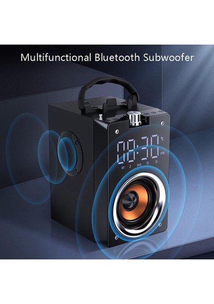 Bluetooth Hoparlör Güç Amplifikatörü Taşınabilir Taşınabilir Açık Spor Kare Dans Vod Hoparlör Oyuncu Akıllı Ahşap Kutu (Yurt Dışından)