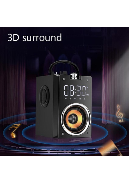 Bluetooth Hoparlör Güç Amplifikatörü Taşınabilir Taşınabilir Açık Spor Kare Dans Vod Hoparlör Oyuncu Akıllı Ahşap Kutu (Yurt Dışından)