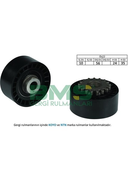 BMS-367 Alternatör Gergi Rulmanı Clıo I-Iı 96- -Kangoo 01...