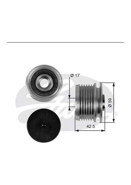 GAT-OAP7106 Alternatör Kasnağı Rulmanlı Clıo Iı-Mgn-Kng...