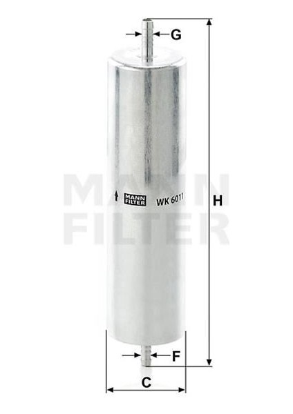 MAN-WK6011 Yakıt Filtresi Audı Q5 2.0 Tdı-3.0 Tdı V6 08