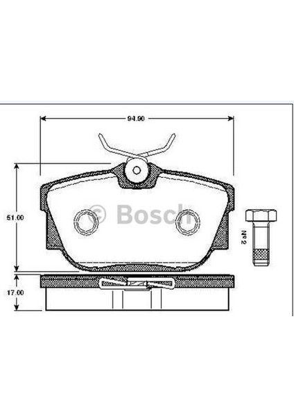 BOS-0986494051 Arka Balata Fişsiz Transporter T4-Carave...