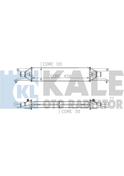 KLR-010CAC040 Turbo Radyatörü Intercooler Lınea 1.3jtd 4...