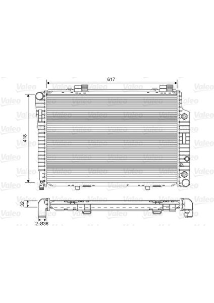 VAL-731805 Radyatör Mercedes C180