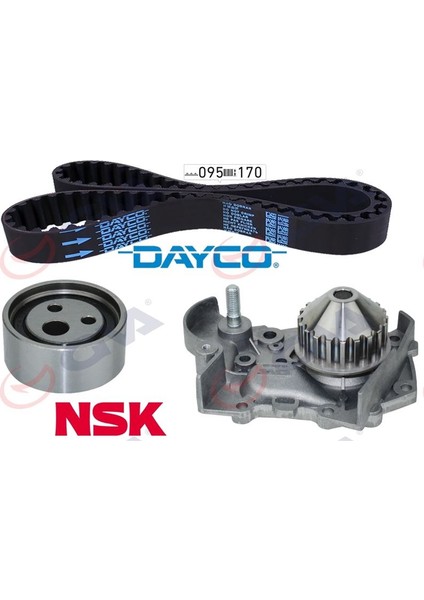 GVA-59WPK1411 Devirdaimli Eksantrik Gergi Kiti 095×170 Cl...