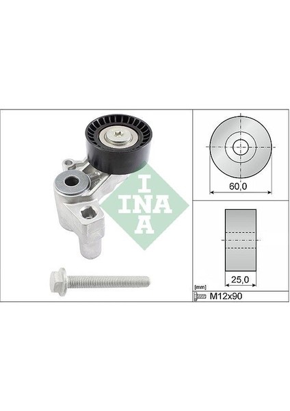 INA-534010020 x Alternatör Gergi Rulmanı Kütüklü P206-306...