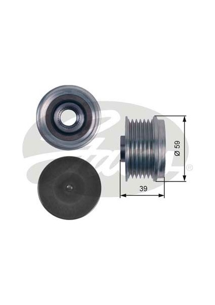 GAT-OAP7113 Alternatör Kasnağı Rulmanlı Doblo-Fıorıno-P...