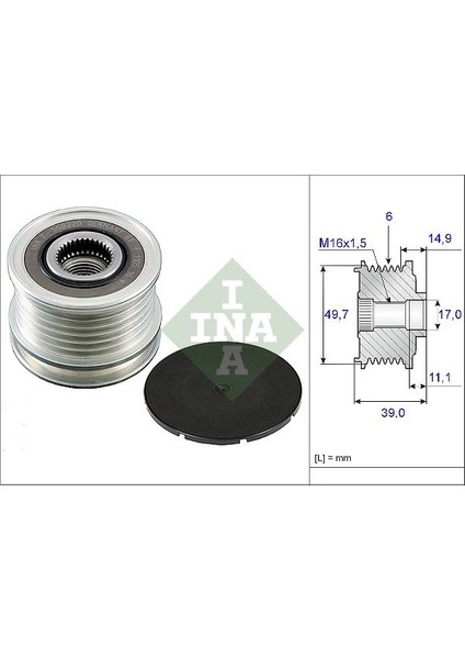 INA-535005010 Alternatör Gergi Kasnağı Jeep Grand Cheroke...