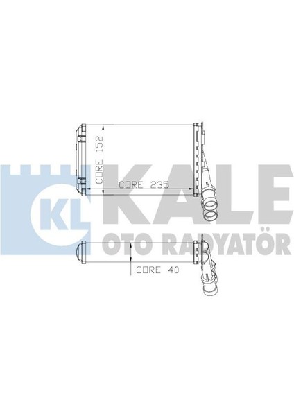KLR-2081832AL Kalorifer Radyatörü Partner-Berlıngo 1.9d-...