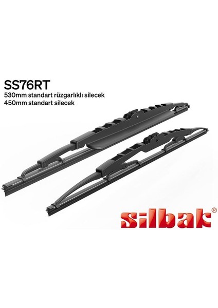 Sılbak SLB-SS76RT Silecek Süpürgesi 530/450MM Rüzgarlıklı Mıc...