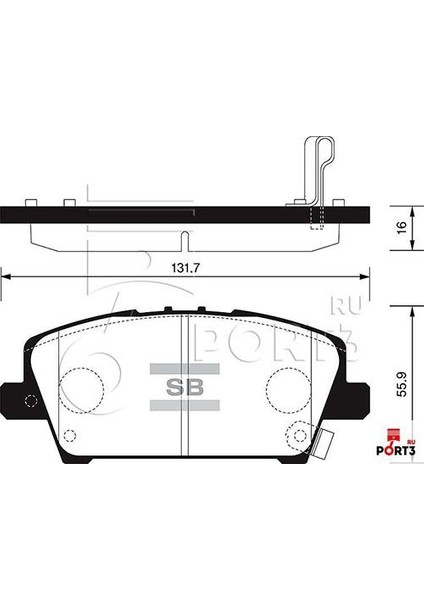 Sangsıng SNG-SP1569 Ön Balata Honda Cıvıc Fk/fd 06 1.4ı-1.8ı-...