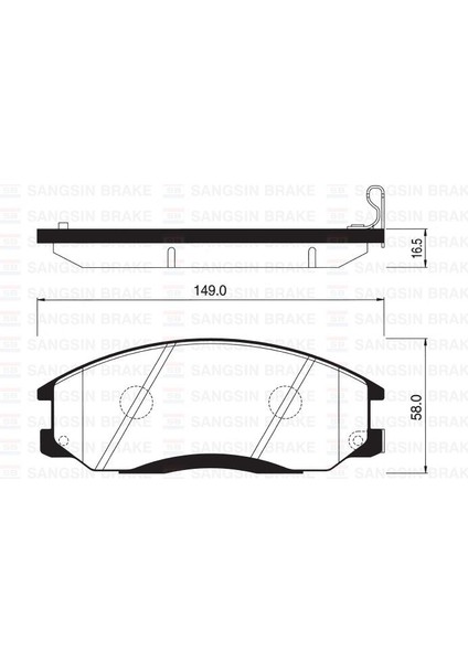 Sangsıng  SNG-SP1115 Ön Balata Starex 2.5 Crdı 05 H1 10.06 Gdb...