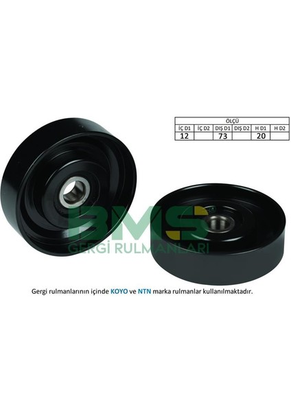 BMS-115 Alternatör Gergi Rulmanı Accent 1.3-1.5 95-99