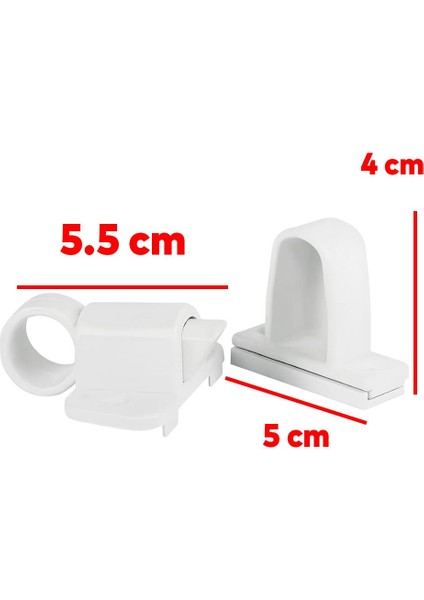 Pencere Kapı Sineklik Kapama Çarpma Kilit Plastik Pratik Tutucu Pimapen Pvc Aparat 2 Adet