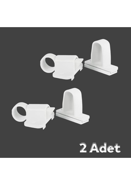 Pencere Kapı Sineklik Kapama Çarpma Kilit Plastik Pratik Tutucu Pimapen Pvc Aparat 2 Adet