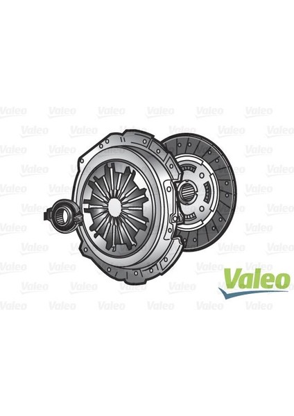 VAL-826764 3 Lü Debriyaj Takımı Baskı Disk Rulman Honda...