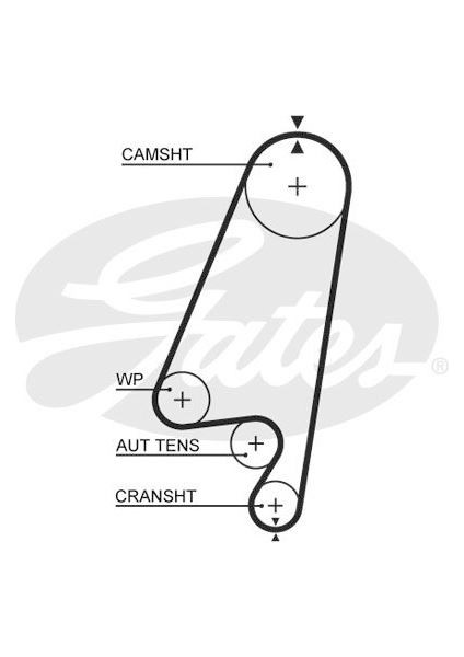GAT-5367XS Triger Kayışı 146×200 146 Diş Vectra A-Astra...