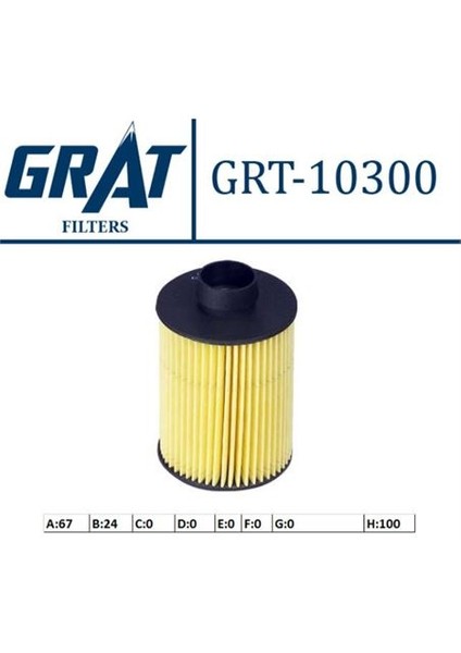 GRT-10300 Yakıt Fıltresı (Fıat: Albea-Palıo-Doblo 1.3jtd...