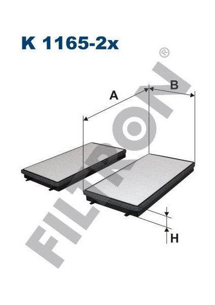 Fıltron FTR-K1165-2X Polen Filtresi Bmw 7 E65/E66 740 D 258HP...
