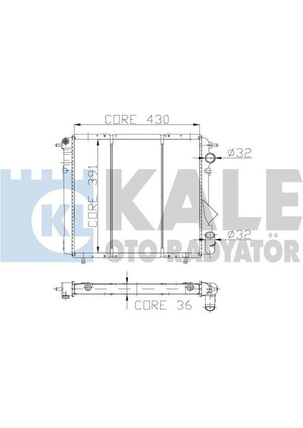 KLR-0509042PA Radyatör R19 1.4 Gtd-1.6 Karbüratörlü 2 Sı...