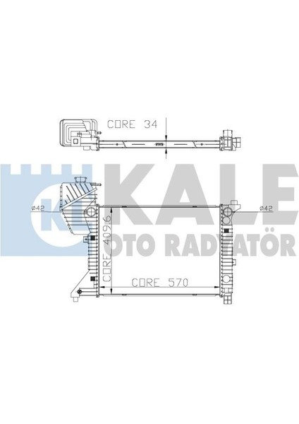 KLR-0915011AB Radyatör Mercedes Sprınter 95-06 Mek Klima...