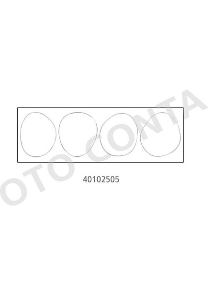 Oto Conta  OTC-40102505 Mot.gömlek Contası Silikon Reno Tüm Mo...