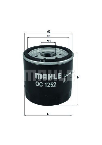 MAH-OC1252 Yağ Filtresi Boxer-Jumper 2.2hdı 11 Ford Tr...