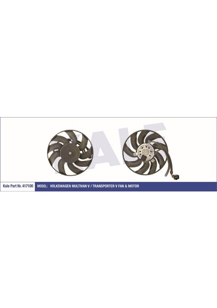 KLR-417100 Fan Motoru Davlumbazlı Sağ Vw Transporter T5 ...