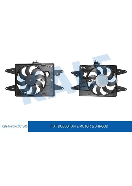 KLR-351305 Fan Motoru Davlumbazlı Doblo 01 1.9d Mek