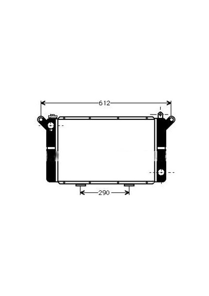 KLR-0502132PA Radyatör R12 Tl-Tx-Stw-Toros 475×304×42 Re...
