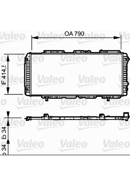 VAL-731611 Radyatör Boxer-Ducato-Jumper 97-02 1.9d-2.5d...