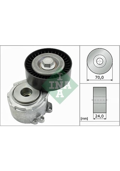 INA-534011020 x Alternatör Gergi Rulmanı Kütüklü P206-306...
