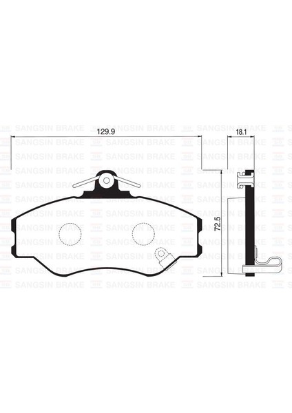 Sangsıng  SNG-SP1072 Ön Balata H100 93-00 GDB3089