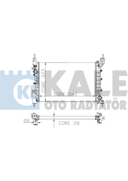 KLR-0135012AL Radyatör Lınea 1.4 Mpı 1 Sıra Al Pl Sistem