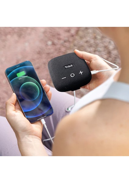 Stormbox Micro 2 IP67 Su Geçirmez 10W 30 Saat Oynatma Süresi XBASS Taşınabilir Bluetooth Hoparlör Siyah