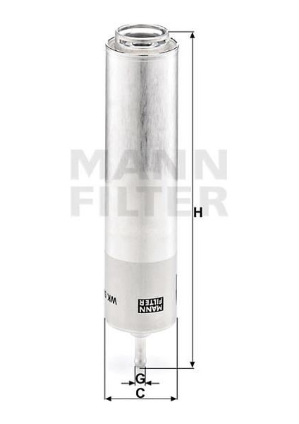 MAN-WK5001 Yakıt Filtresi Bmw 116D-118D-120D-123D-330XD-...