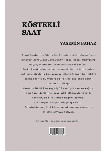 Köstekli Saat - Yasemin Bahar