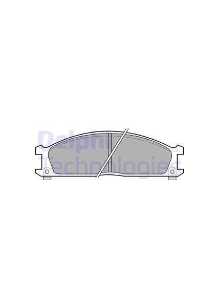 Delphı DEL-LP543 Fren Balatası Ön Nıssan D22 Pick-Up. Pathfin...