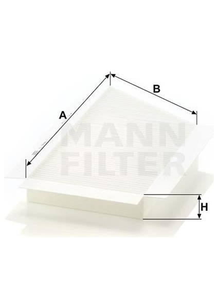 MAN-CU3448 Polen Filtresi P206 98- 1.1i-1.4i-1.4hdı-1.6i...