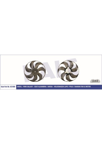 KLR-421000 Fan Motoru Pervaneli Polo 1.4-1.6 95-99 Polo ...
