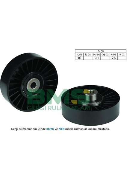 BMS-181 Alternatör Gergi Rulmanı Brava-Bravo 1.4-1.8 16V ...